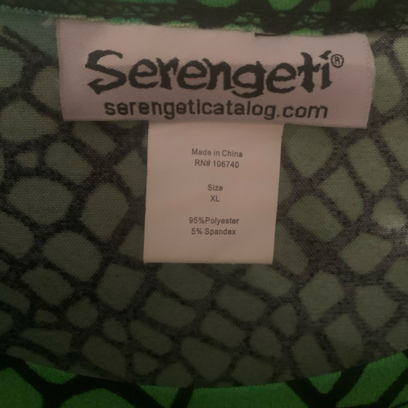 Serengeti Dress Womens Size X-Large Liquid Knit Blue Green Tropical Kawaii Midi - Picture 4 of 6